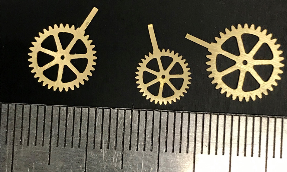 erosion cutting of brass gears